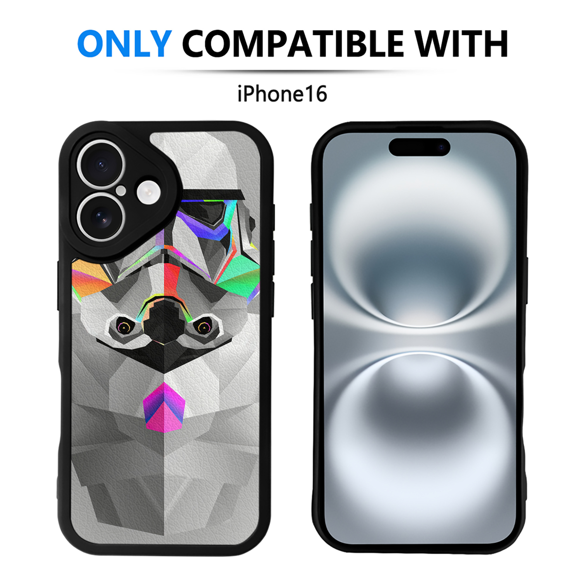 （画像用） スター・ウォーズ Star Wars 【iPhone 16シリーズ対応】シリコンスマホケース（レザー調） 材質：シリコン